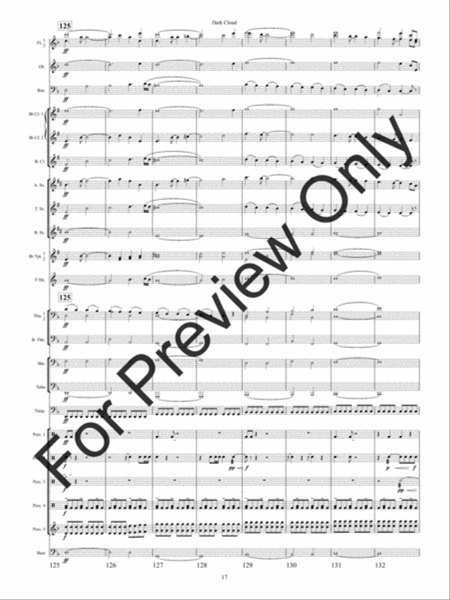 Dark Cloud Concert Band scores gallery preview page 20