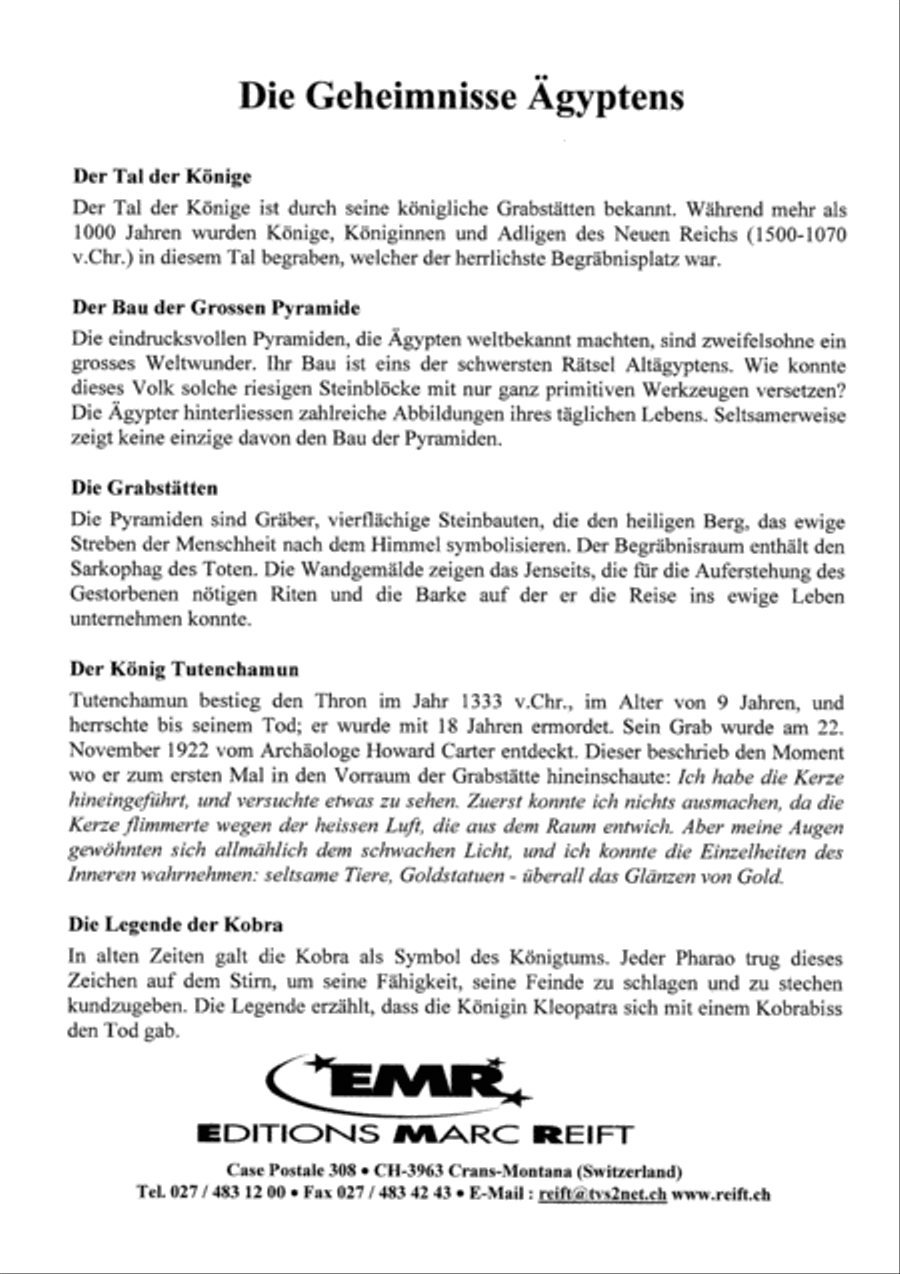 The Mysteries Of Egypt Concert Band scores gallery preview page 6