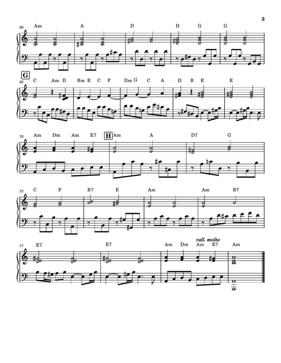Vivaldi - Violin Concerto in Am Op. 3 No. 6 Mvt 1 - Simplified Piano Accompaniment Violin Solo scores gallery preview page 5