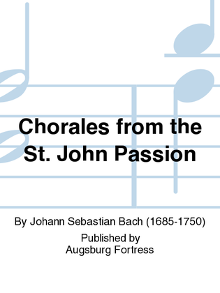 Book cover for Chorales from the St. John Passion
