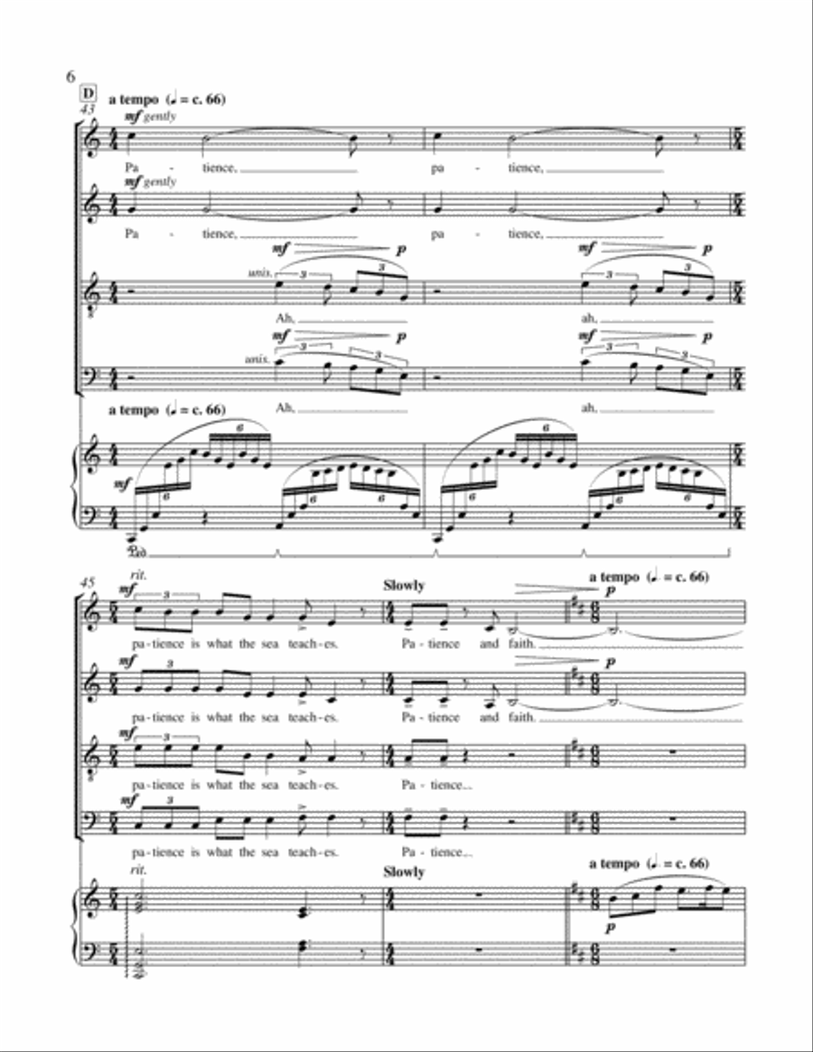 2. Gifts from the Sea Divisi scores gallery preview page 6