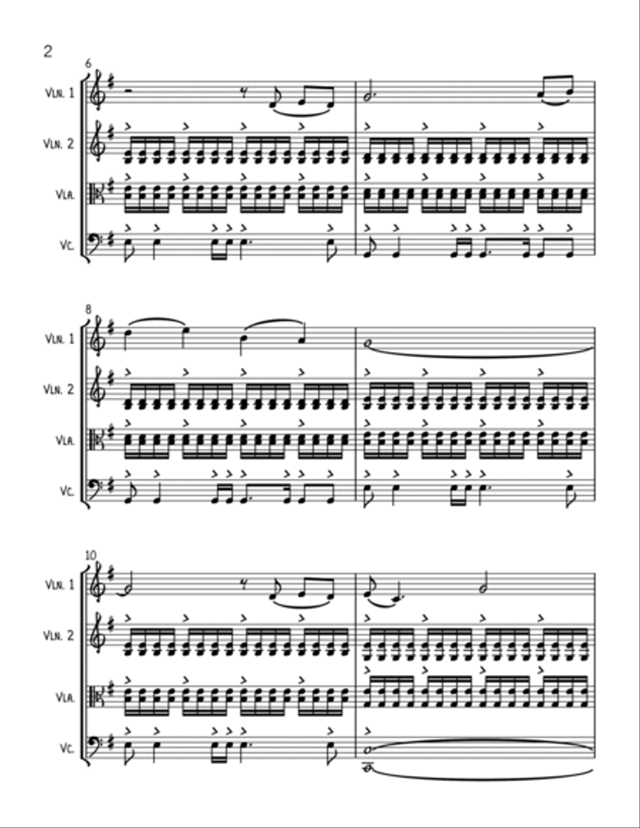 Bridgerton Theme String Trio scores gallery preview page 2