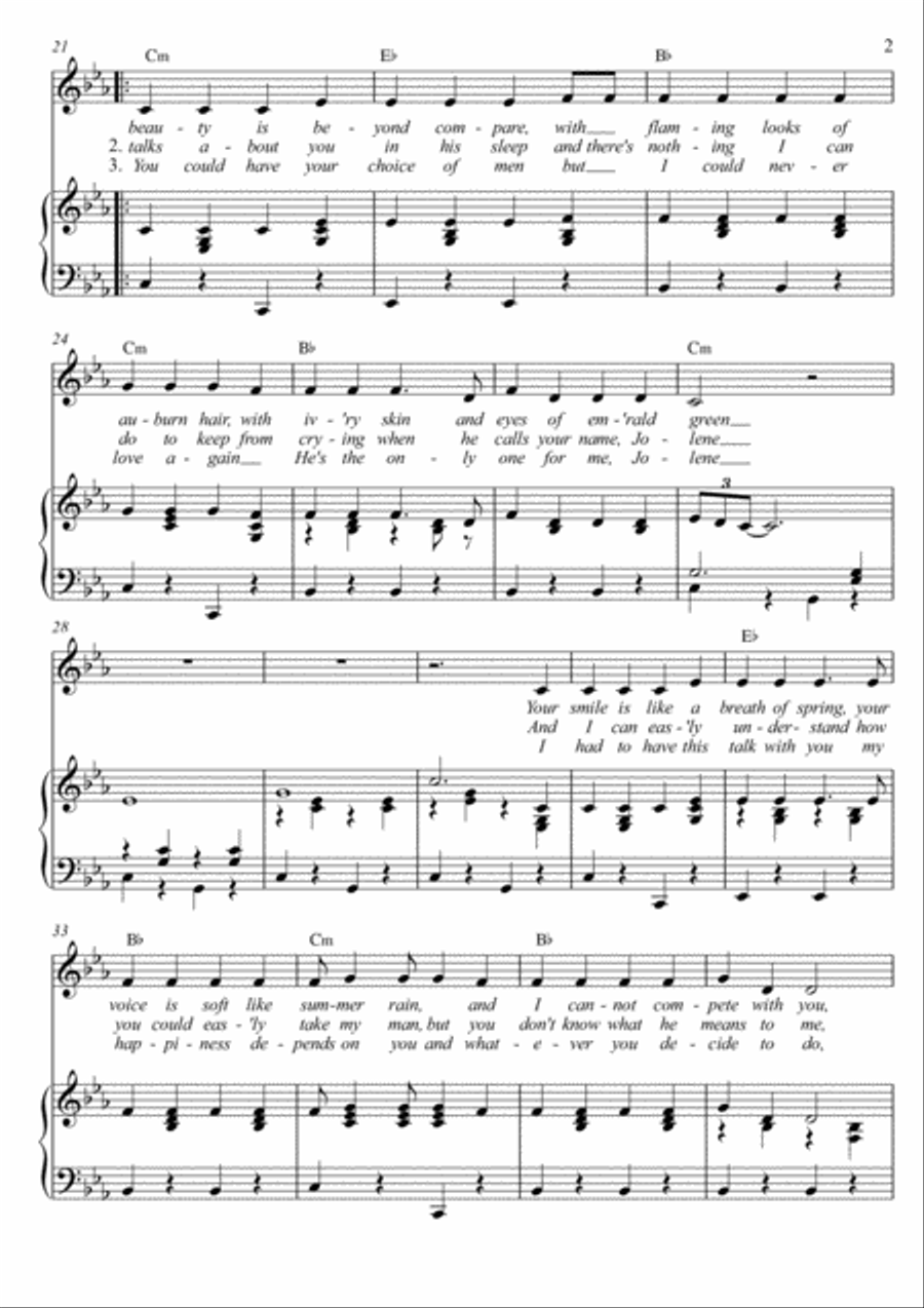 Jolene Voice scores gallery preview page 2