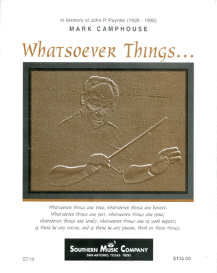 Book cover for Whatsoever Things