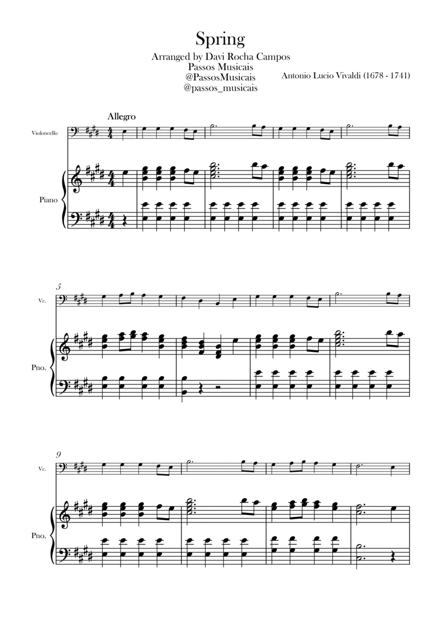 Spring Spring Chamber Music scores gallery preview page 1