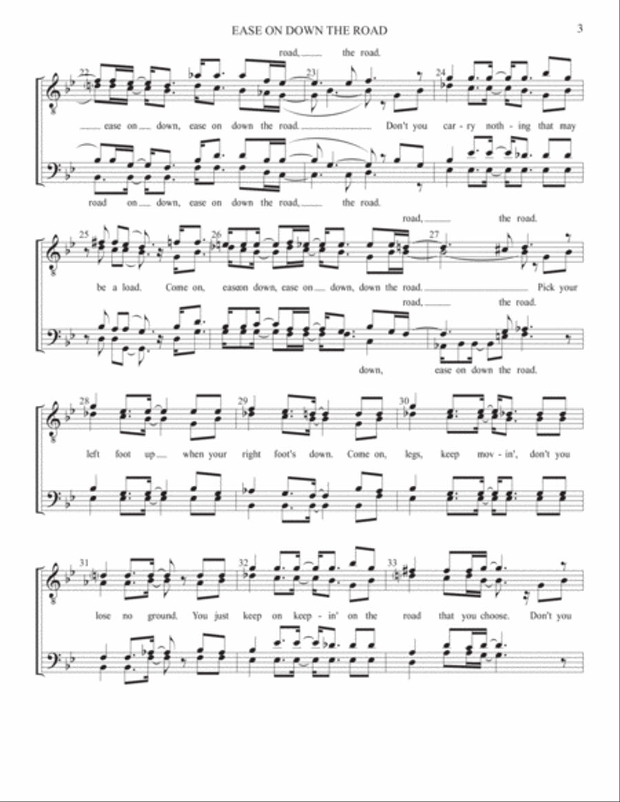 Ease On Down The Road Small Ensemble scores gallery preview page 3