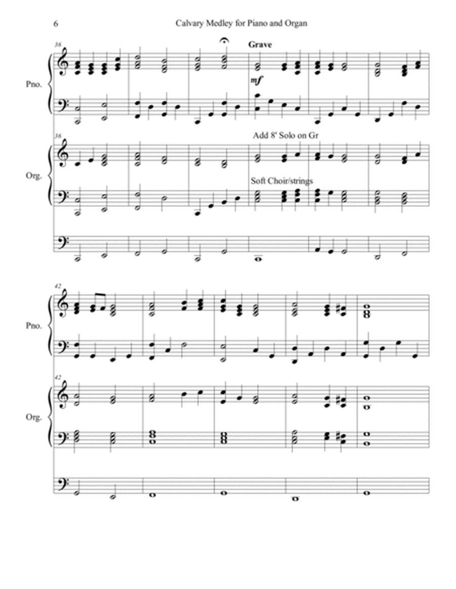 Calvary Medley for Piano and Organ image number null