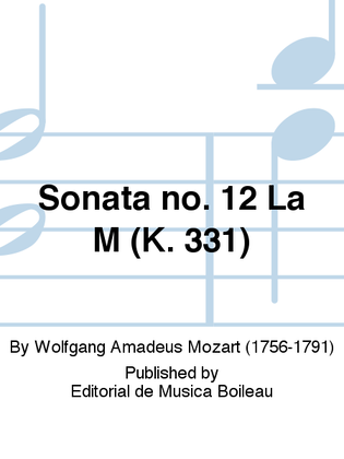 Sonata no. 12 La M (K. 331)