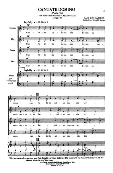 Cantate Domino (Psalm 96)