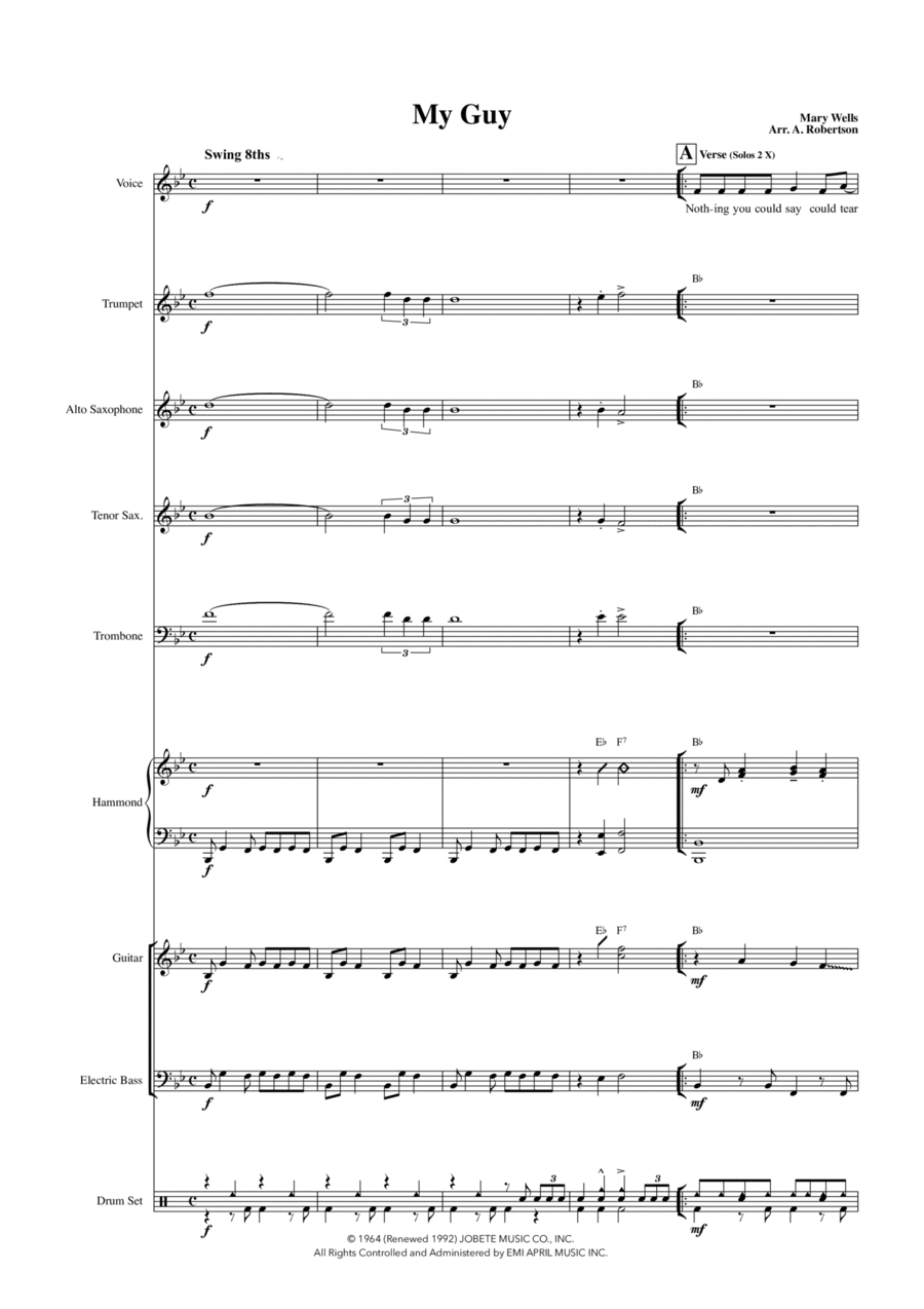 My Guy Large Ensemble scores gallery preview page 1