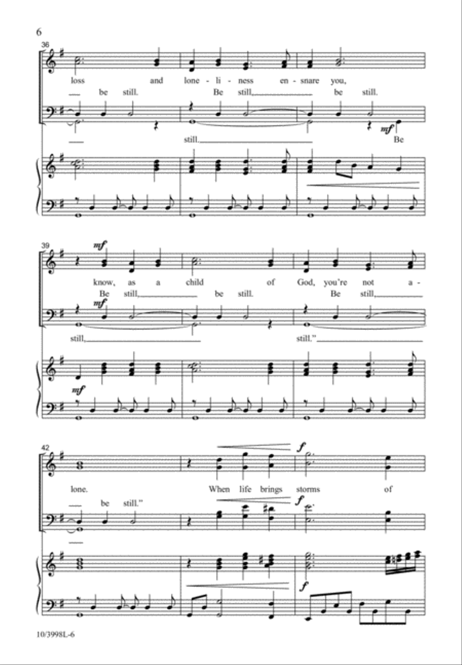 Be Still 4-Part scores gallery preview page 7