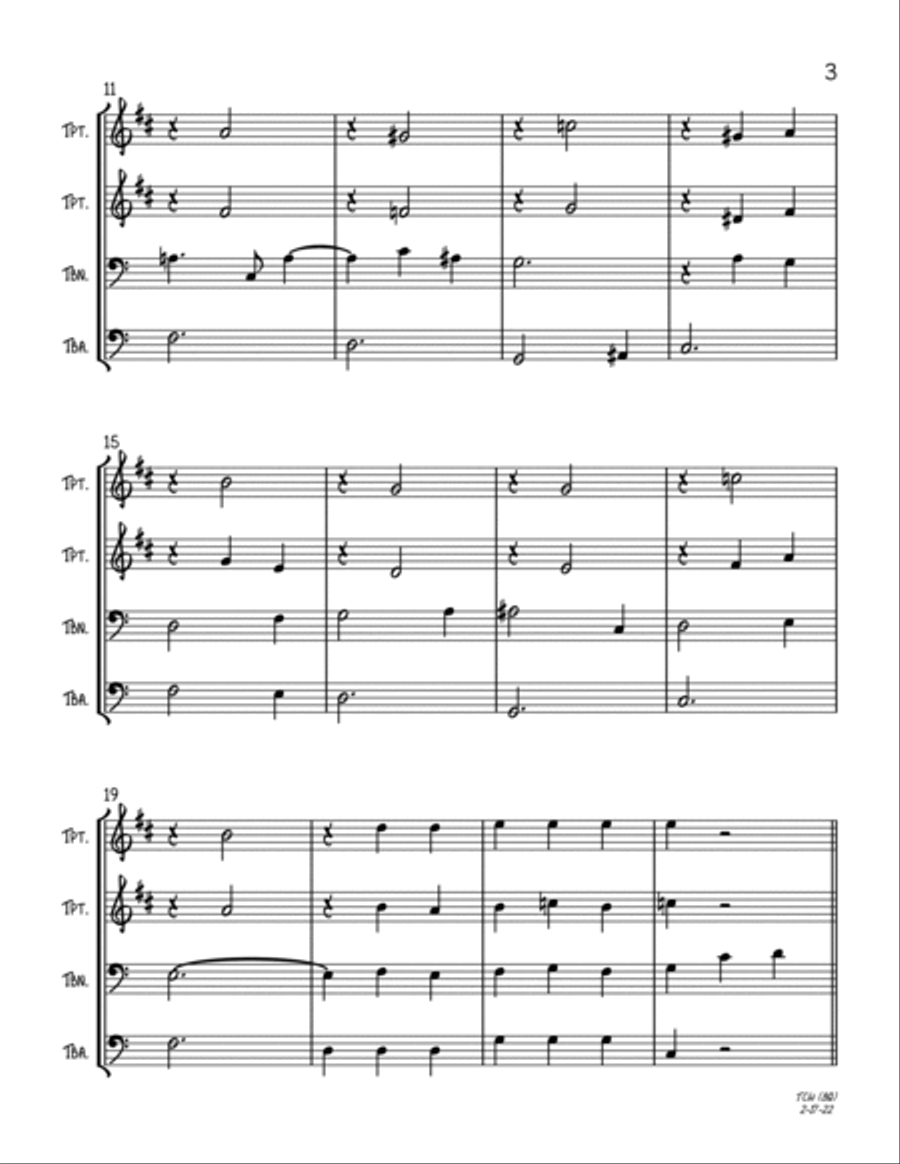 The Christmas Waltz Trombone scores gallery preview page 3