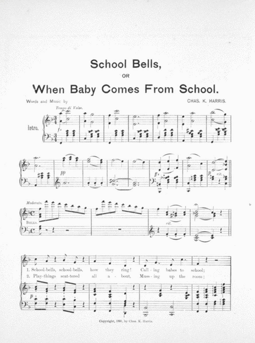 School Bells, or, When Baby Comes From School