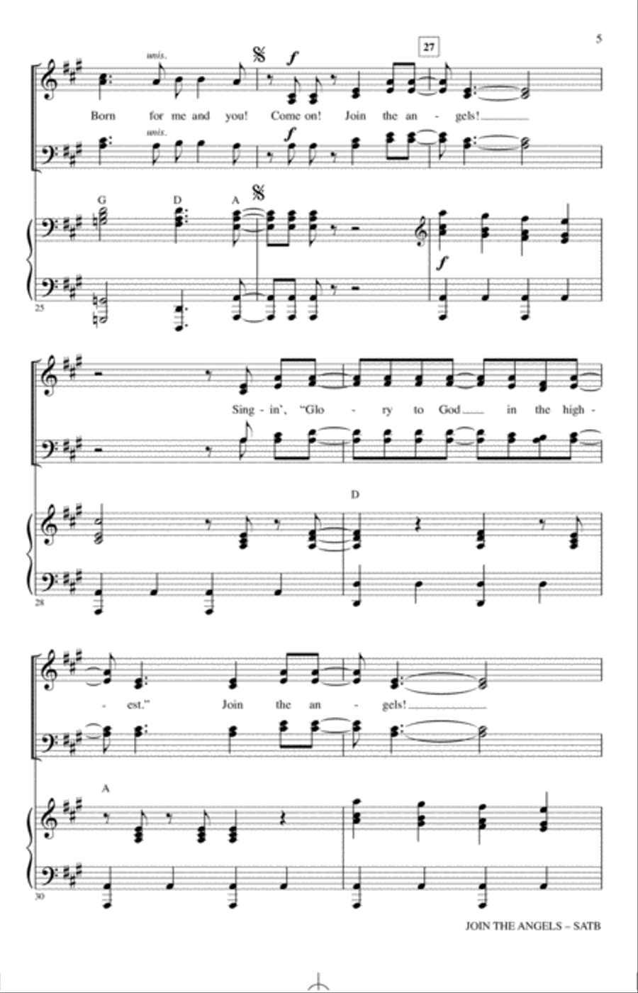 Join The Angels Join The Angels 4-Part scores gallery preview page 4