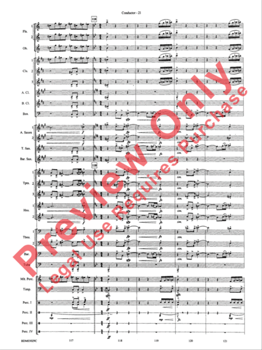 The Last Battle Concert Band scores gallery preview page 24