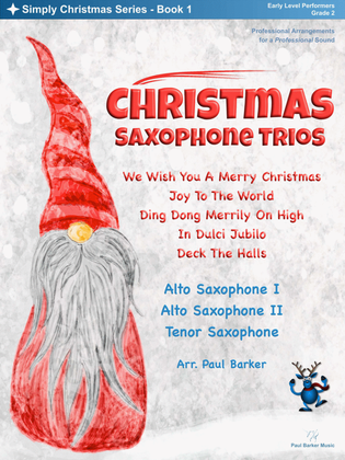 Book cover for Christmas Saxophone Trios - Book 1