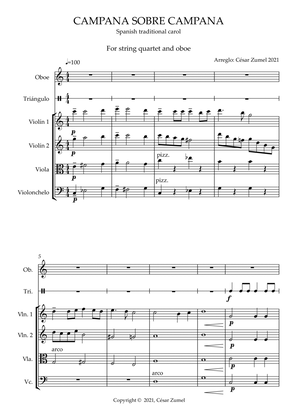 Campana sobre campana (String quartet and oboe)