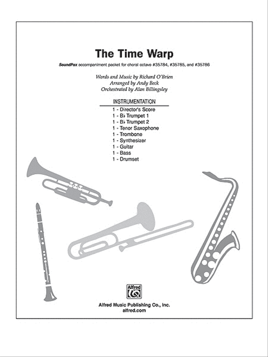 The Time Warp (from The Rocky Horror Picture Show) Choir scores gallery preview page 1