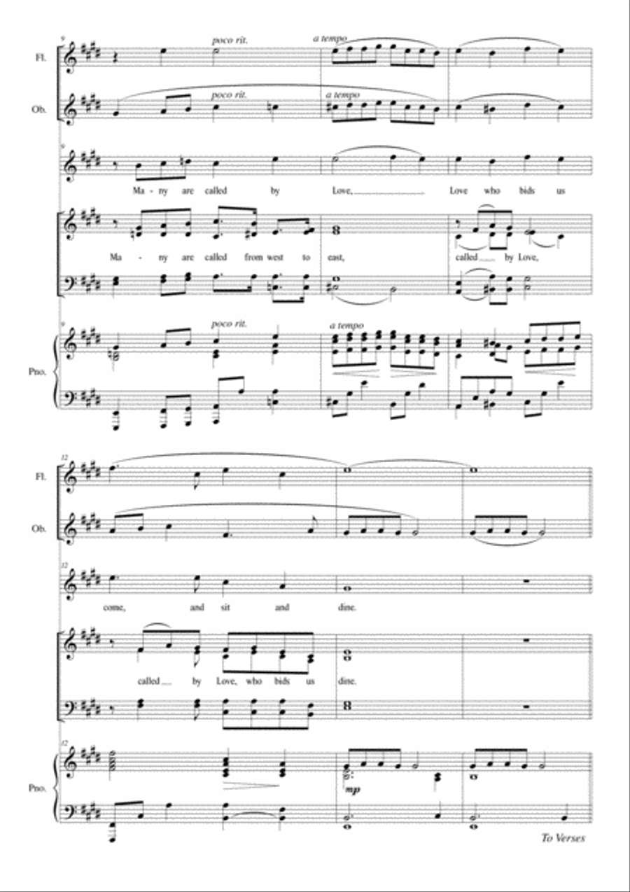 Love Bids Us Welcome 4-Part scores gallery preview page 3