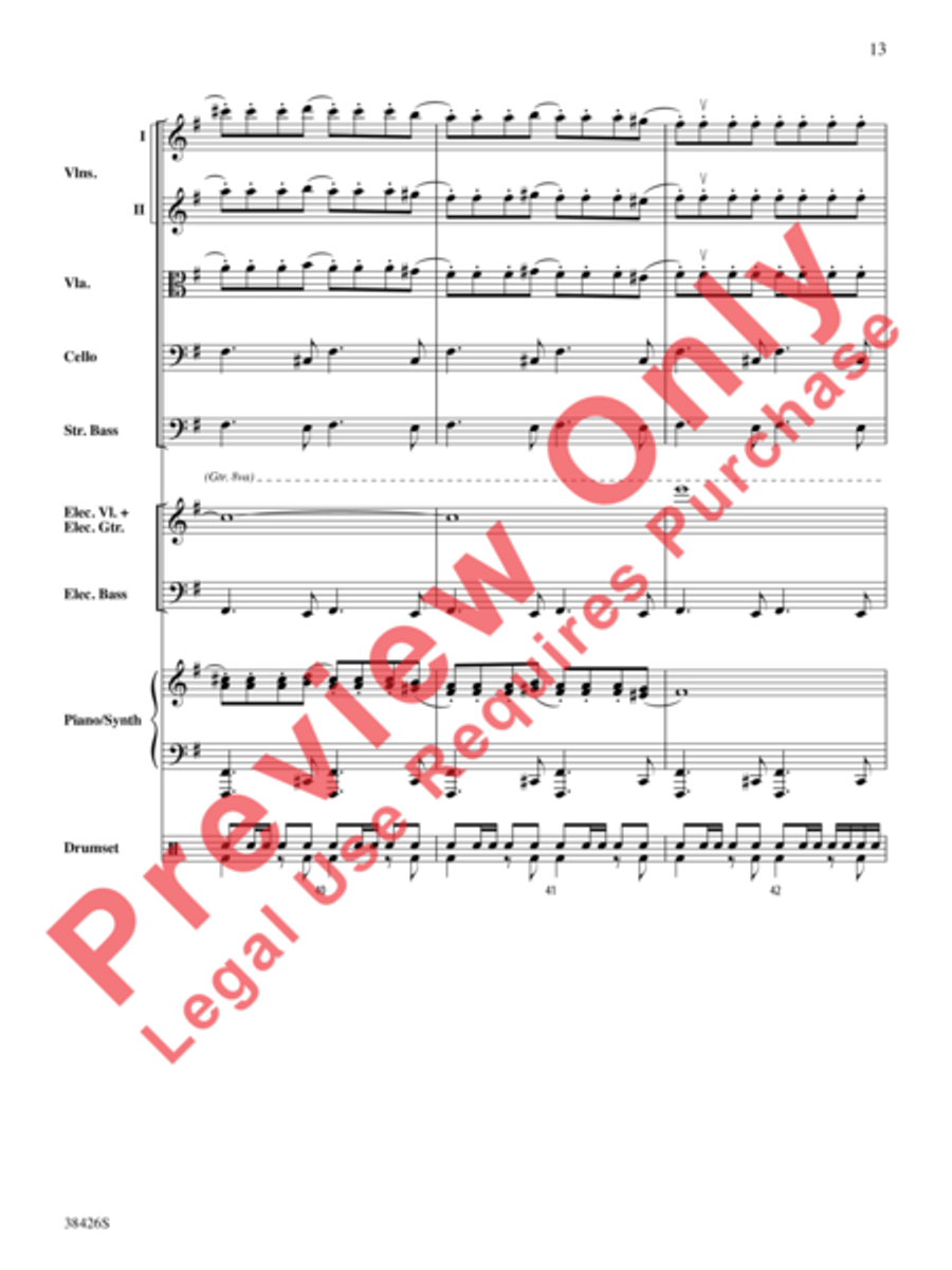 A Mad Russian's Christmas String Orchestra scores gallery preview page 14