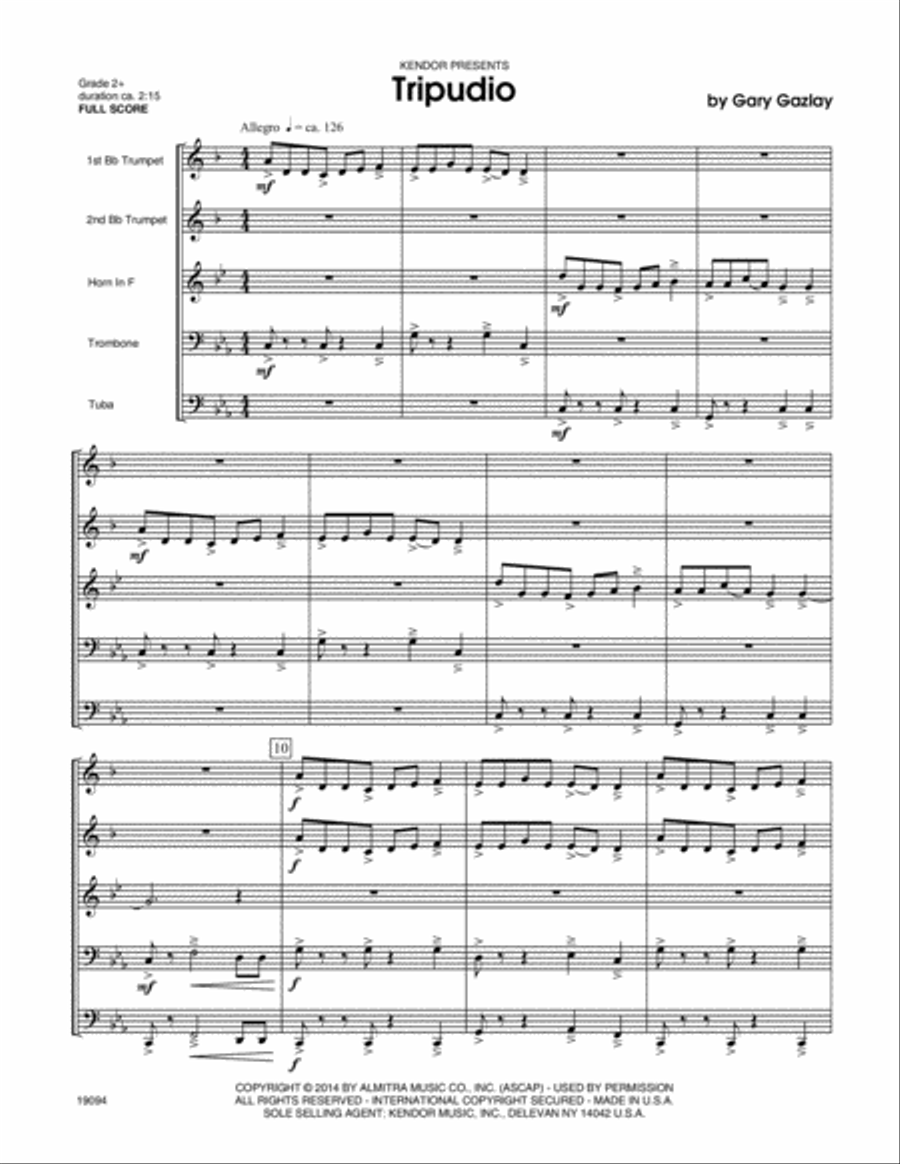 Tripudio Horn scores gallery preview page 2