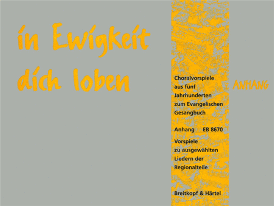 in Ewigkeit dich loben Organ scores gallery preview page 1