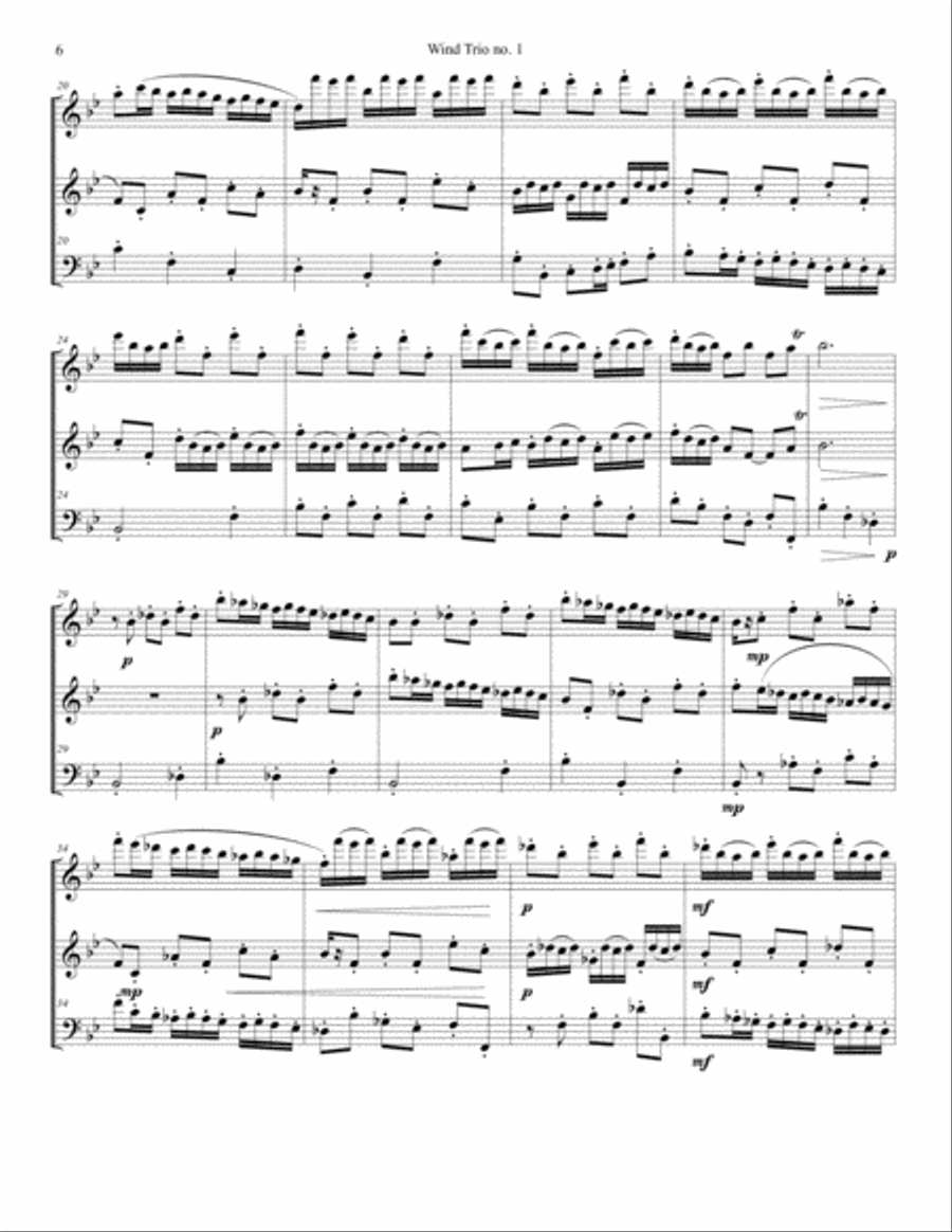 Wind Trio no. 1 in Bb Major (for Flute, Oboe, and Bassoon) - LeGrand