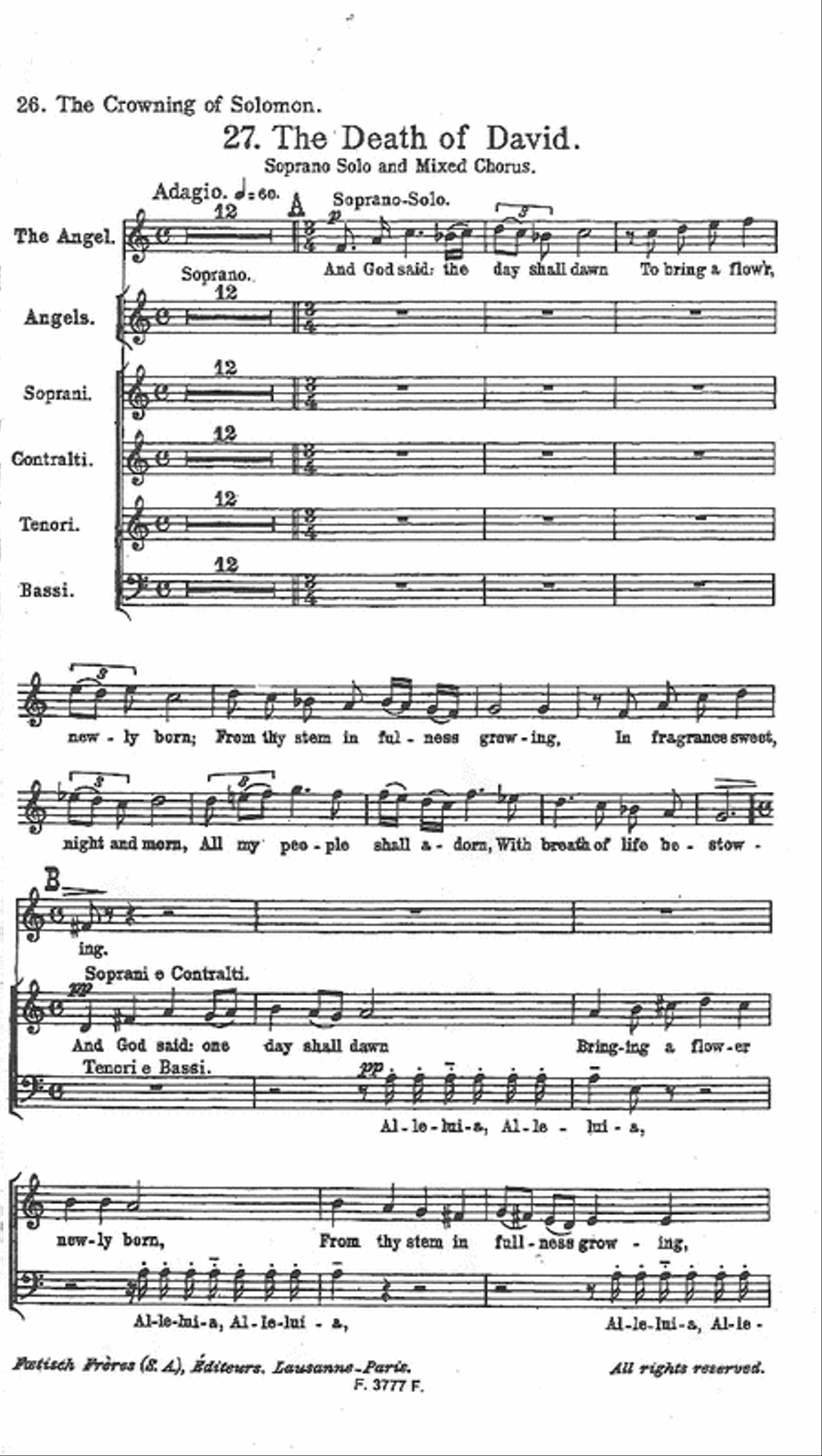 Death of David Score scores gallery preview page 1