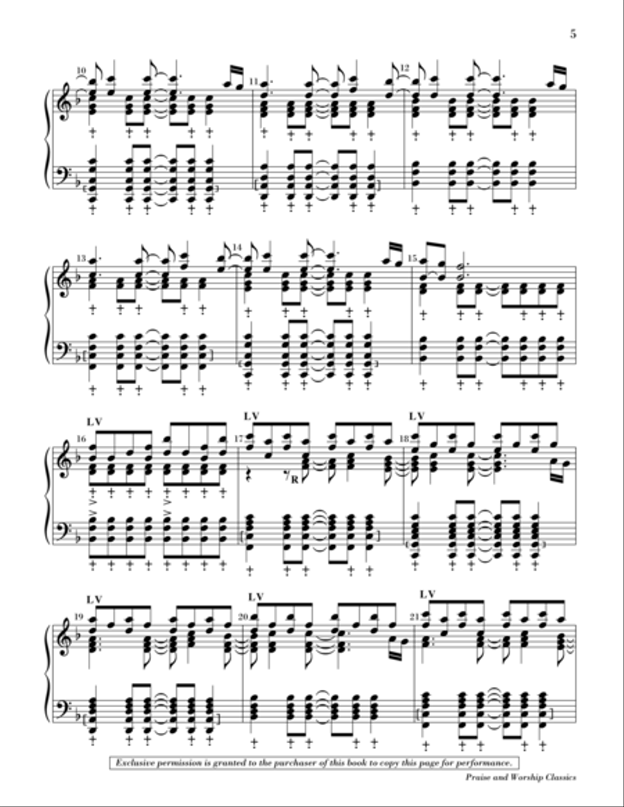 Praise and Worship Classics 5-Octaves scores gallery preview page 3