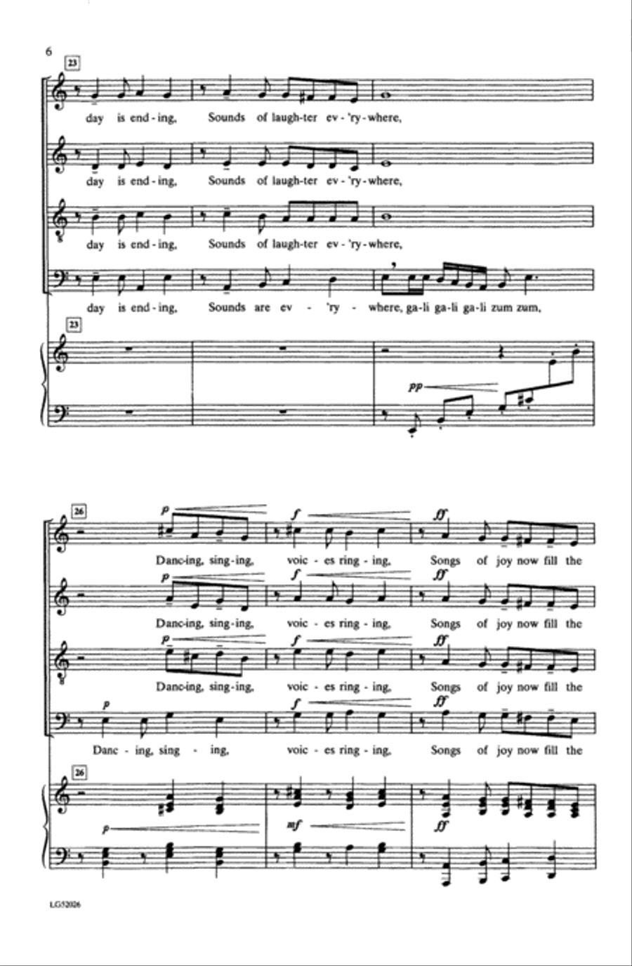 Zum Gali (Dance the Hora!) Choir scores gallery preview page 5