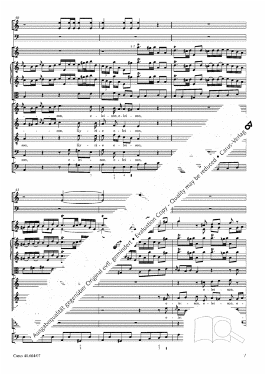 Grosse Mariazeller Messe in C 4-Part scores gallery preview page 20