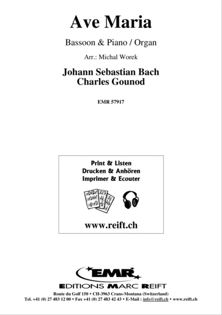Ave Maria Ave Maria Bassoon Solo scores gallery preview page 2