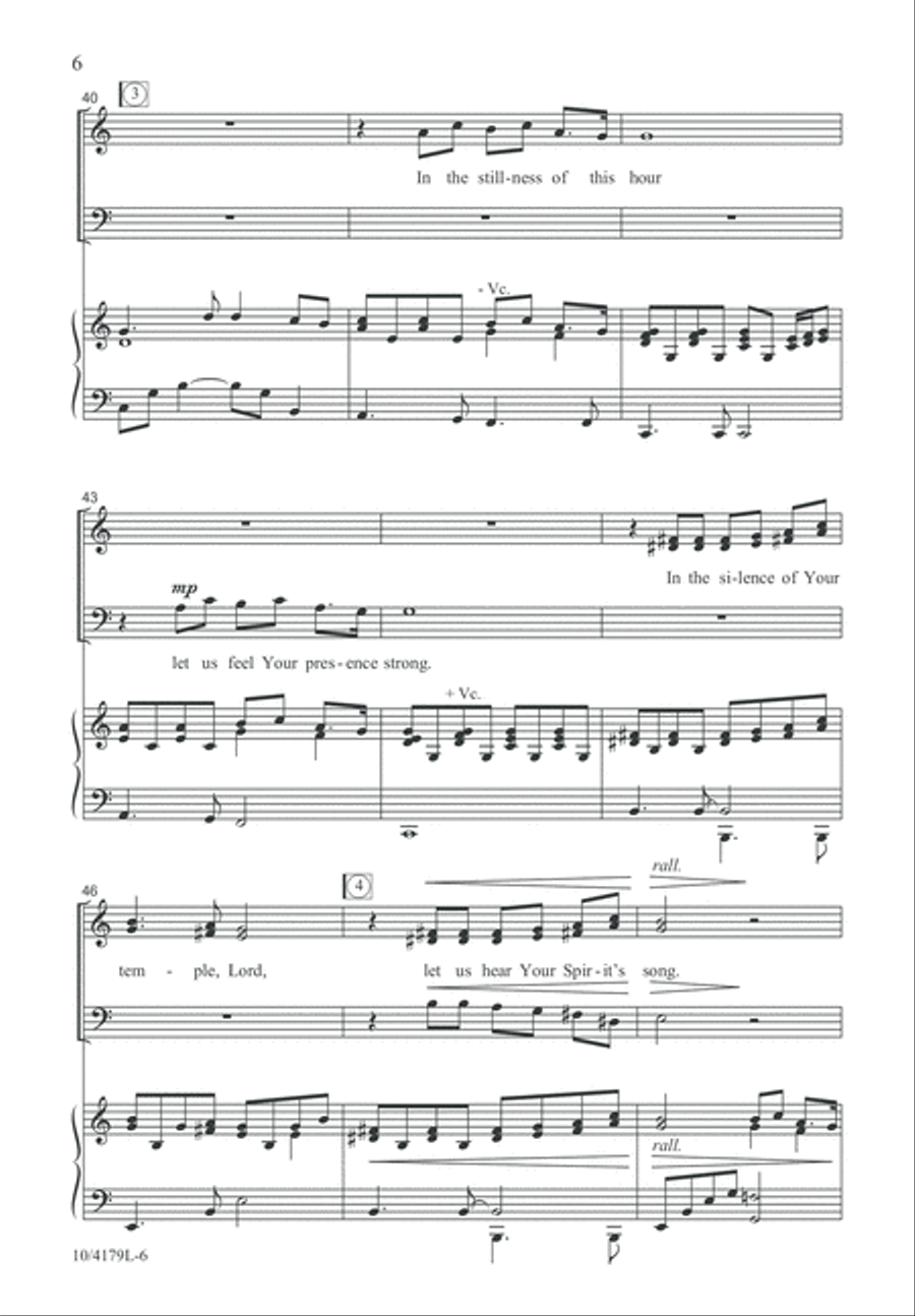 Speak and We Will Hear Speak and We Will Hear 4-Part scores gallery preview page 6