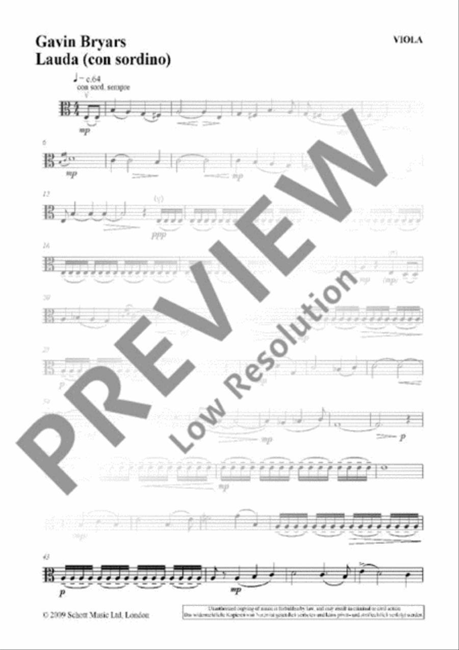 Lauda (con Sordino) Lauda (con Sordino) Cello scores gallery preview page 20