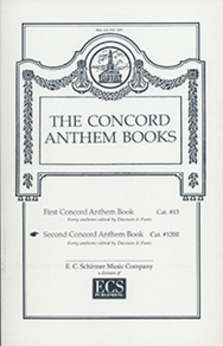 Concord Anthem Book, Book 2 (Second Concord Anthem Book)