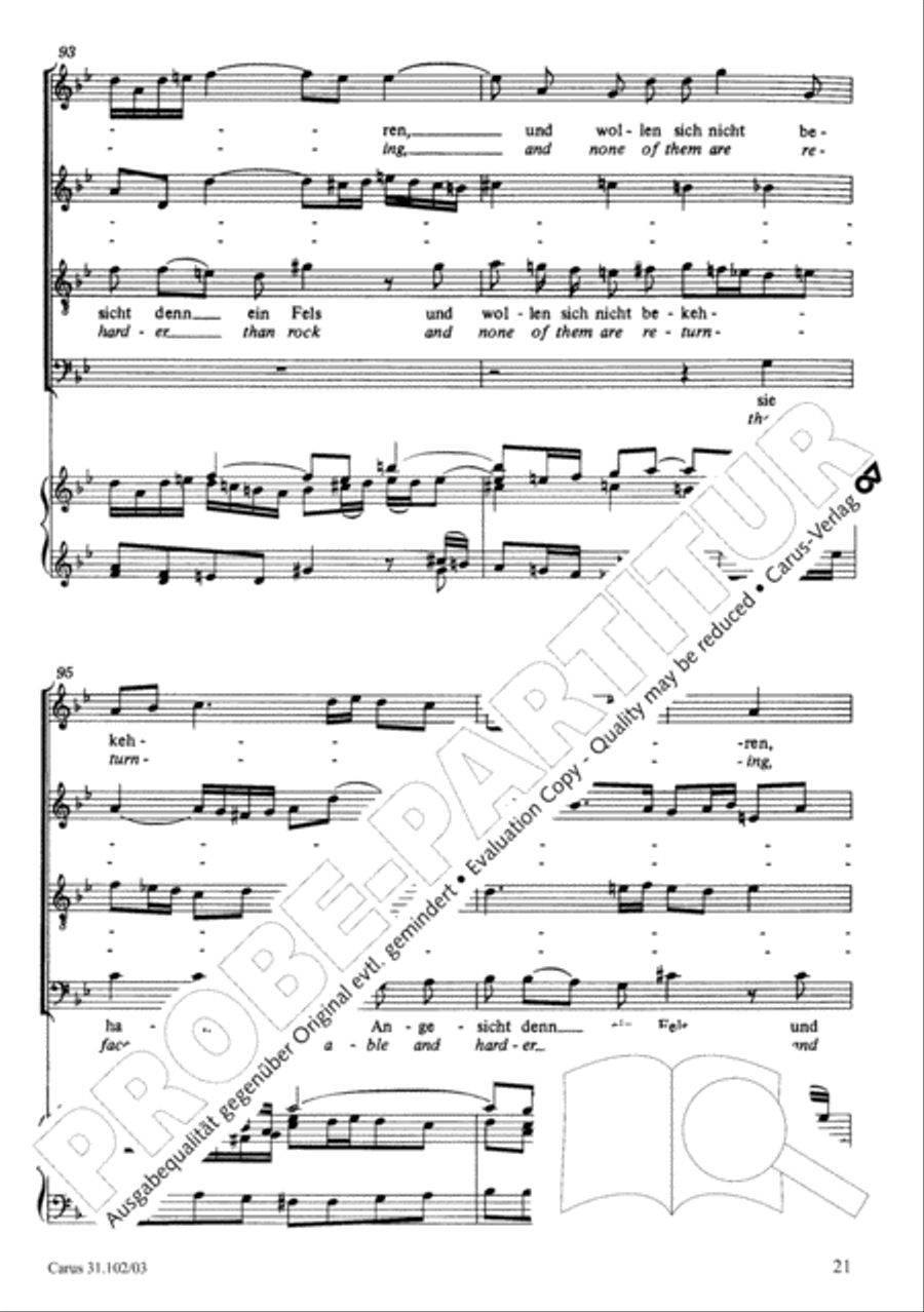 Lord God, your eyes are seeing truth in trusting (Herr, deine Augen sehen nach dem Glauben) ATB scores gallery preview page 22