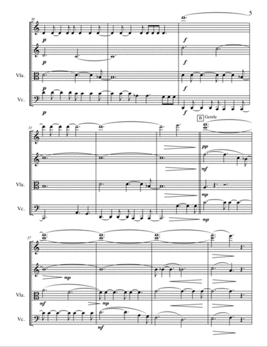 Quartet for a Left Turn Quartet for a Left Turn String Quartet scores gallery preview page 5