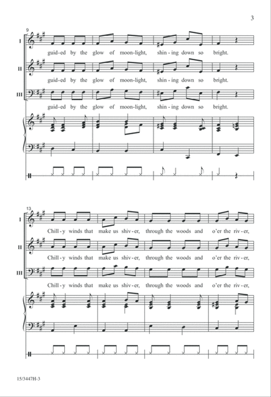 On This Winter Night On This Winter Night 3-Part scores gallery preview page 3
