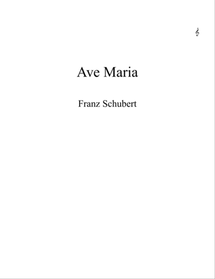 Ave Maria by Franz Schubert - an Easter Selection. string quintet or quartet or orchestra with solo String Quartet scores gallery preview page 1