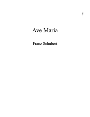 Book cover for Ave Maria by Franz Schubert - an Easter Selection. string quintet or quartet or orchestra with solo