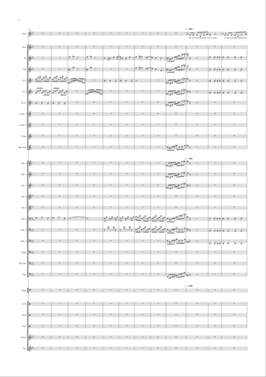 Do You Want To Build A Snowman? Large Ensemble scores gallery preview page 4