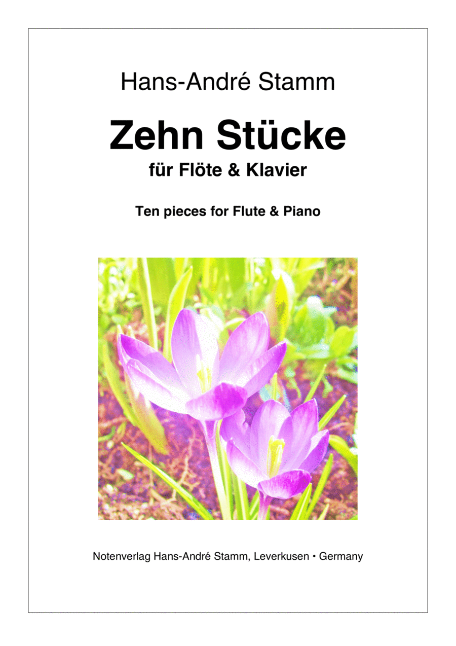 Ten pieces for flute & piano Flute Solo scores gallery preview page 1