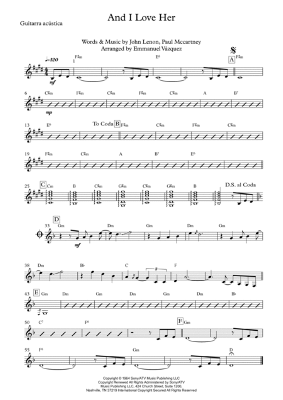 And I Love Her And I Love Her Chamber Music scores gallery preview page 6