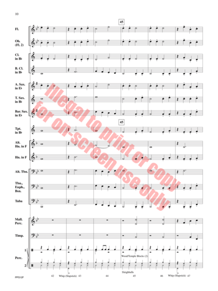 In Time for the Holidays Concert Band scores gallery preview page 11