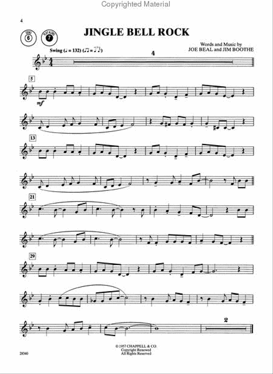 Christmas Instrumental Solos: Popular Christmas Songs - Horn in F Horn Solo scores gallery preview page 3