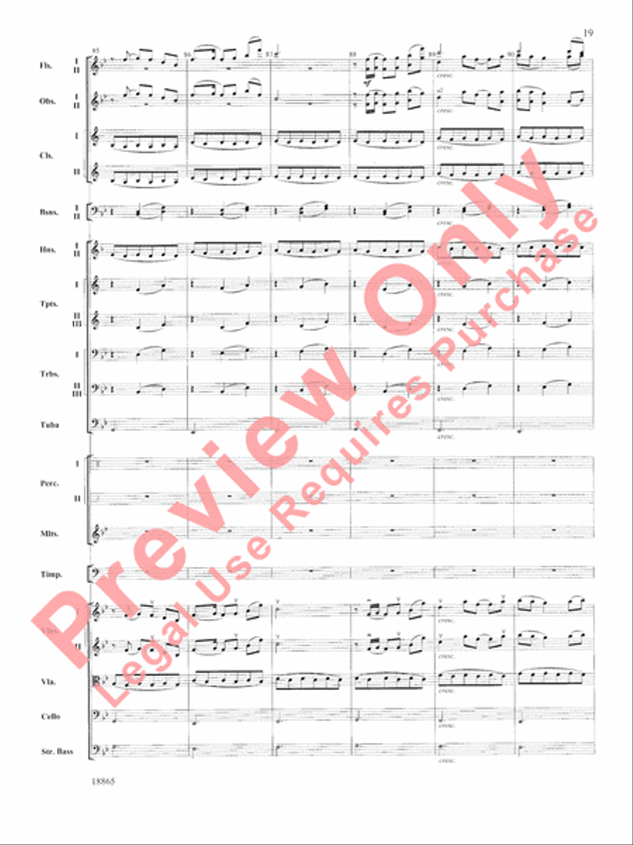 An American Rhapsody Full Orchestra scores gallery preview page 20