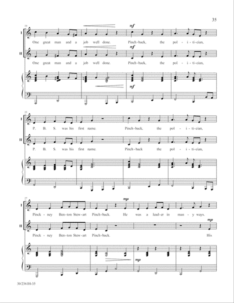 Ten Who Counted 2-Part scores gallery preview page 36