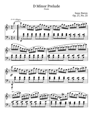 Prelude in D Minor Op. 27, No. 25