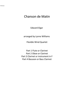 Book cover for Chanson de Matin