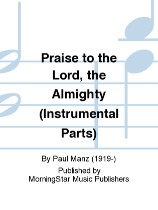 Book cover for Praise to the Lord, the Almighty (Instrumental Parts)